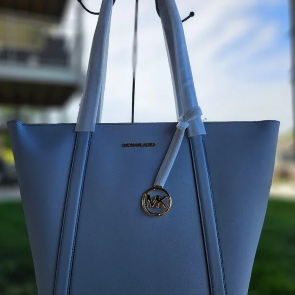 Michael Kors Prat Pale Blue Tote - Picture 2 of 5